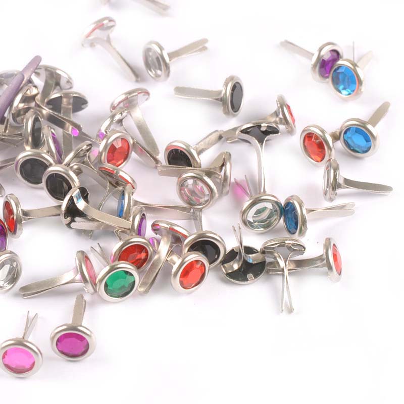 Embellishments For Scrapbooking - 50 szt. 8,5x15mm Mieszane ozdobne gwoźdiki