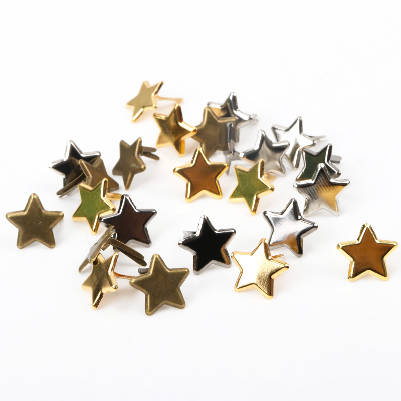 Embellishments For Scrapbooking - 50 sztuk mieszane metalowe gwiazda Brad