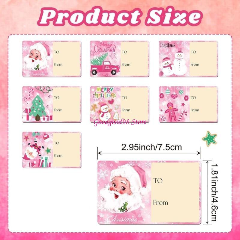 Embellishments For Scrapbooking - 210 sztuk Prostokątne transfery Świąteczne akcesoria