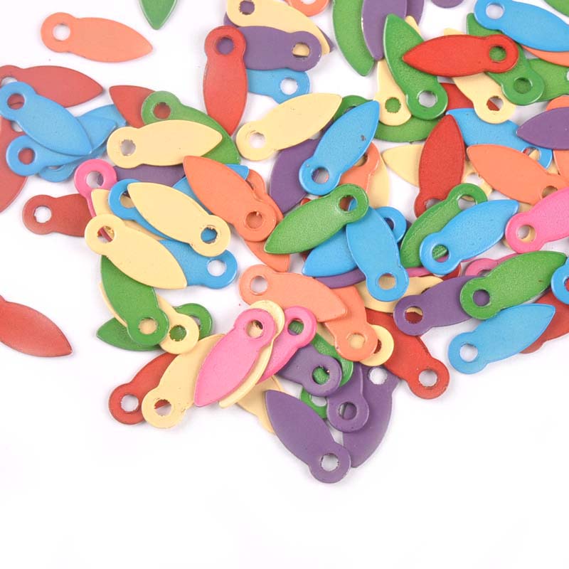 Embellishments For Scrapbooking - 100 szt. Wielokolorowe ozdobne gwoździe do