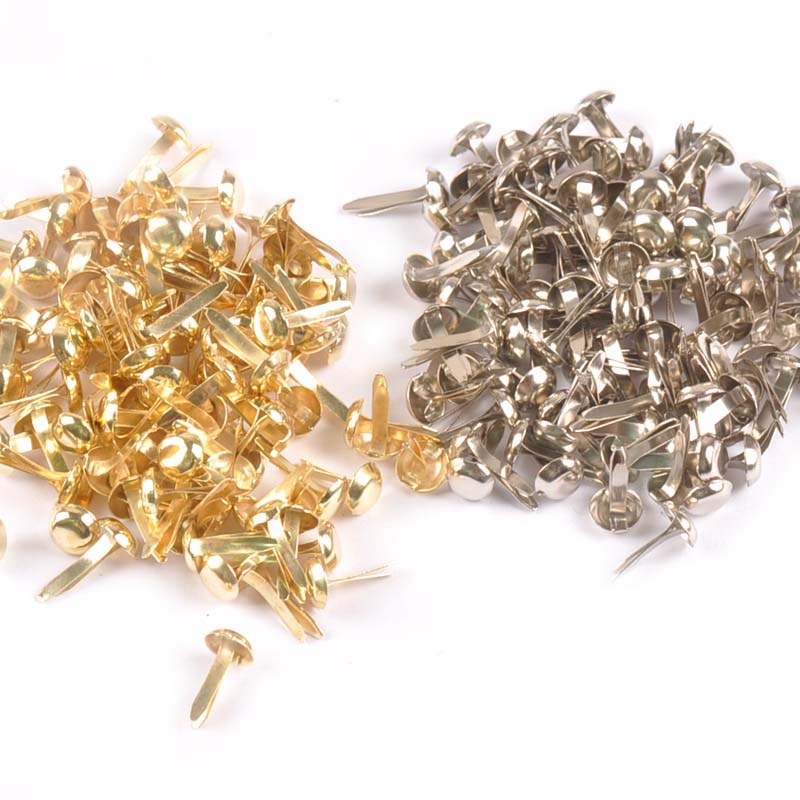 Embellishments For Scrapbooking - 100 szt. Mieszane okrągłe ozdobne gwoździe