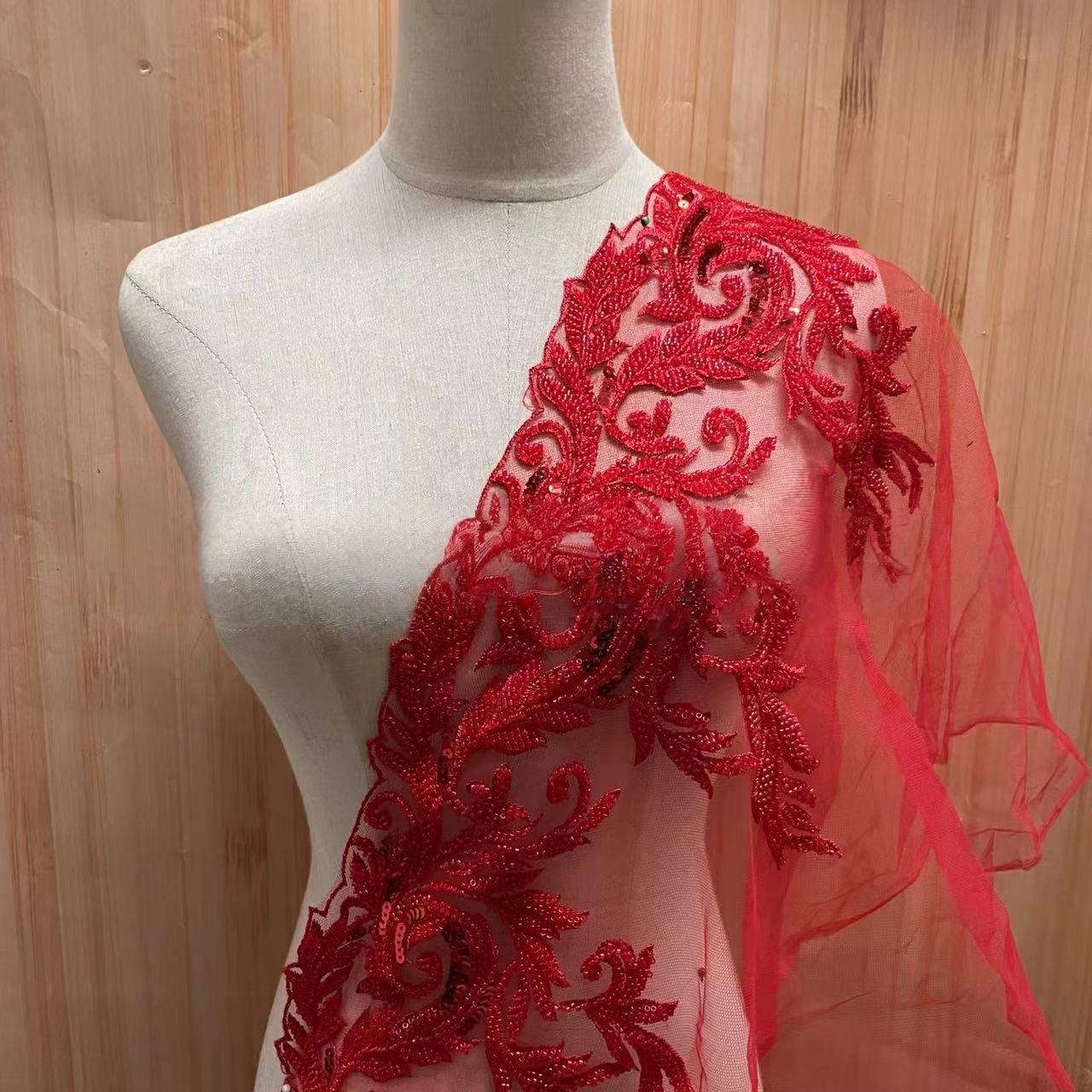 Koronkowa taśma haftowana kora – Beaded Trim Fringe recenzja i cena