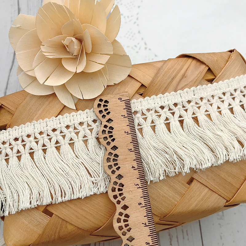 10 jardów/partia Beżowa 6CM/8C – Fringe Ribbon Sewing recenzja i cena