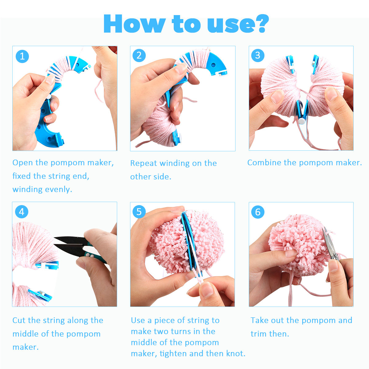 8 sztuk przyrządów do robienia – Pom Pom Maker Tool recenzja i cena