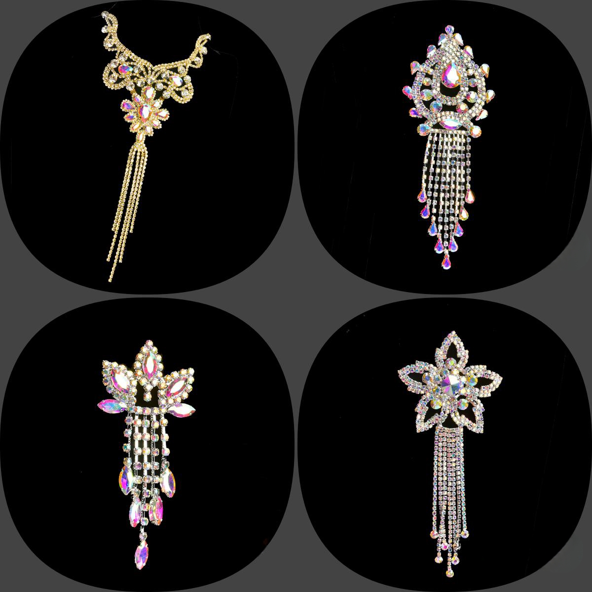 Glitter Long Tassel  Rhineston – Hotfix Rhinestone Sheet recenzja i cena